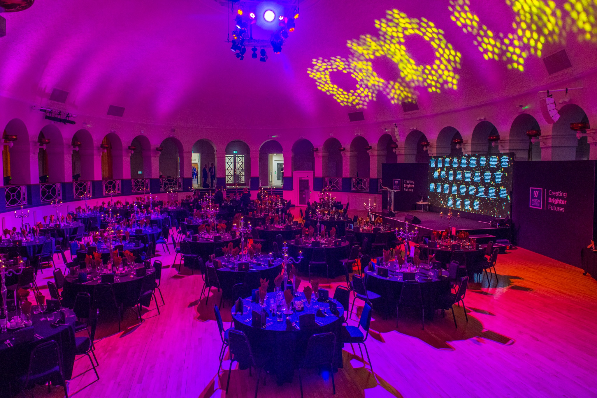 Empty hall for Celebration of Success