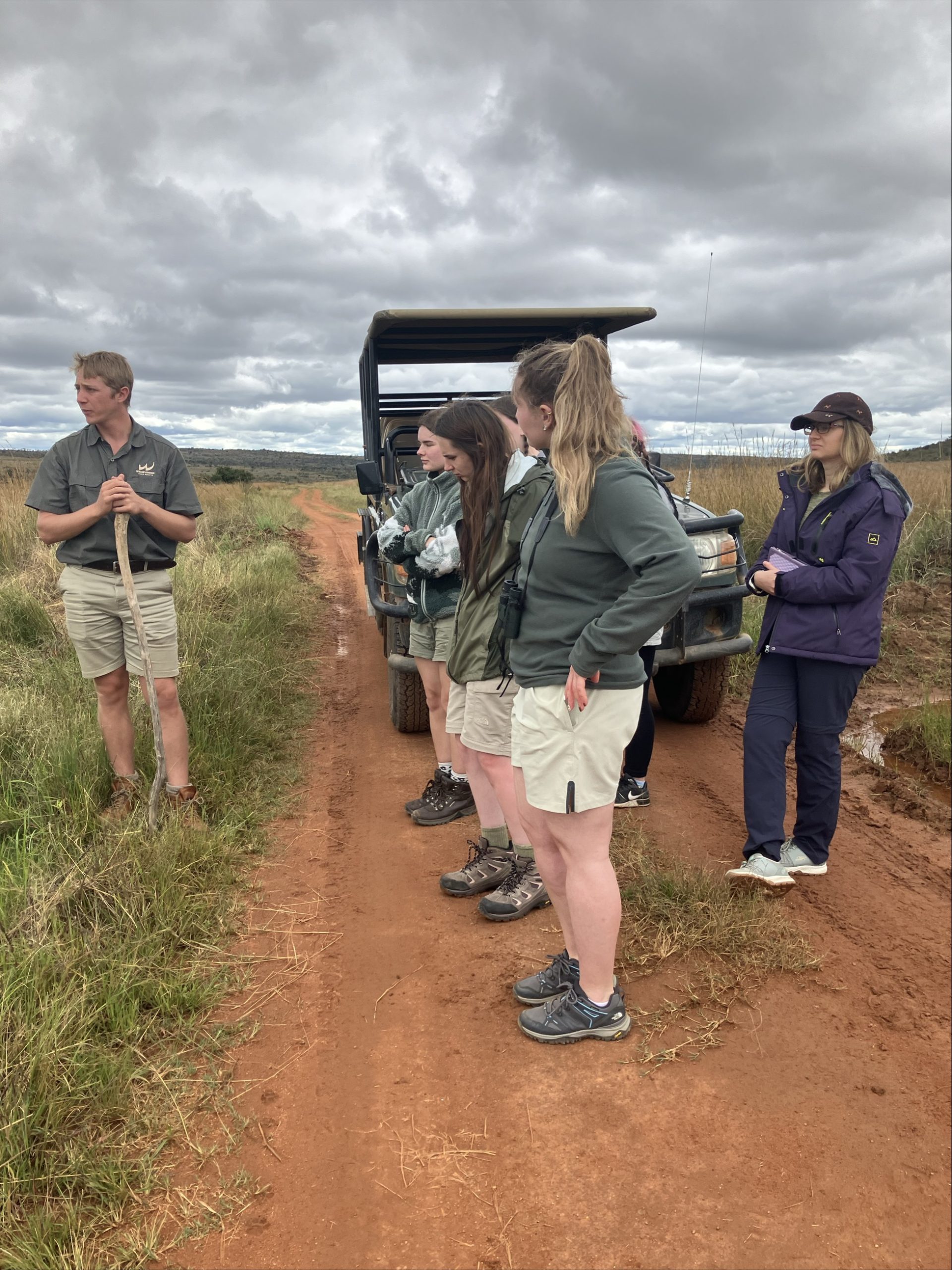 Students taking part in plains monitoring.