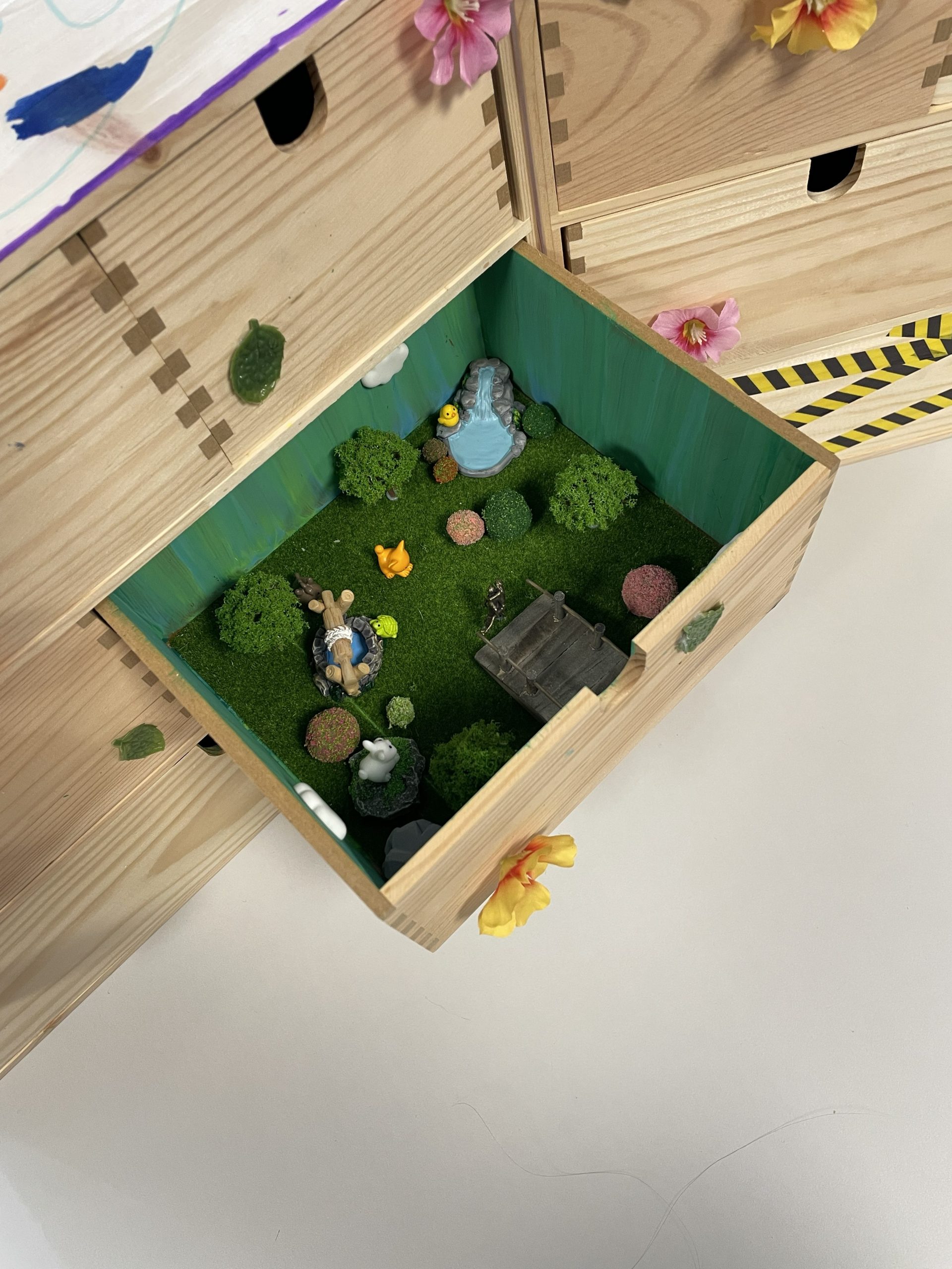 A close up of student work