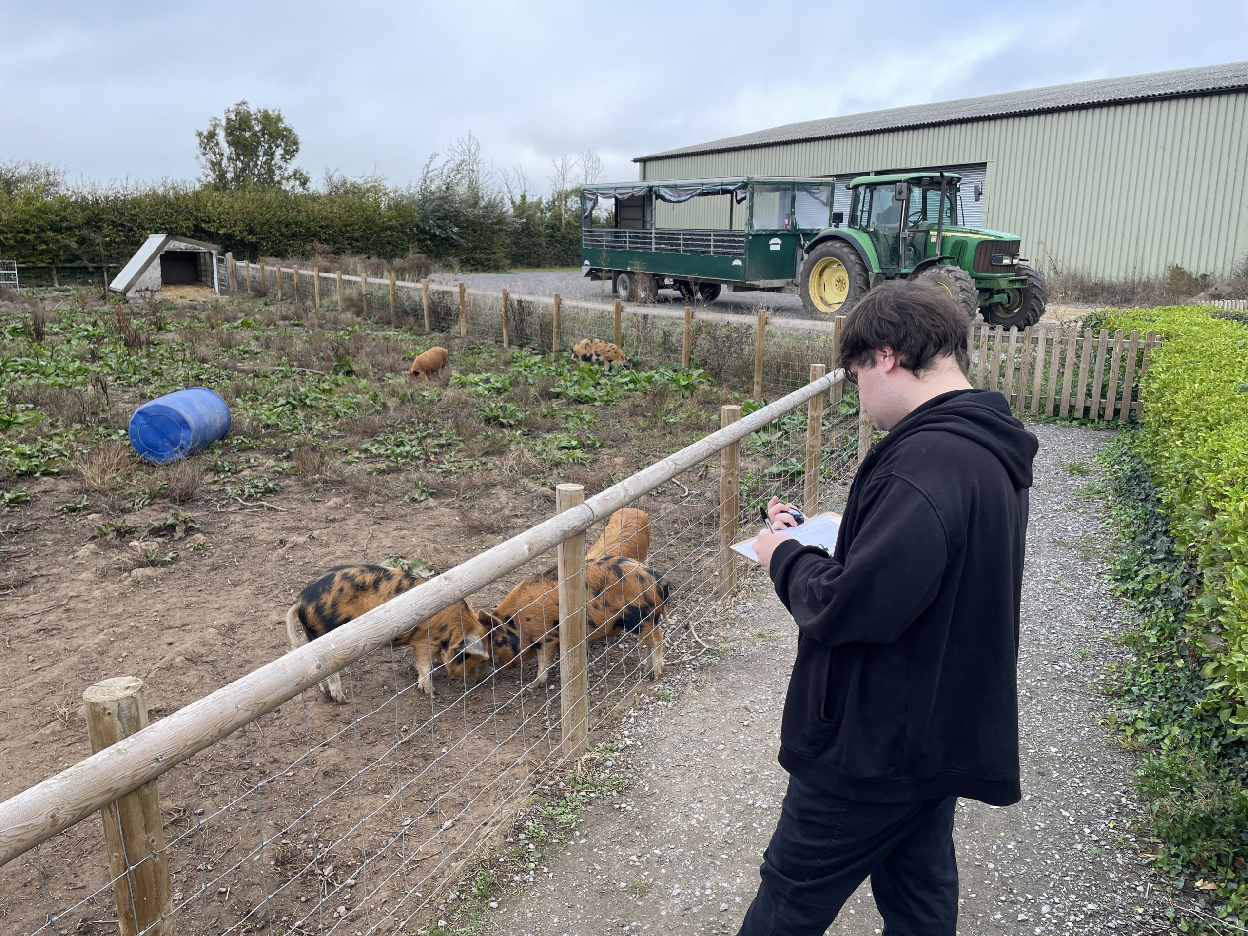 UCW student conducting behavioural observations