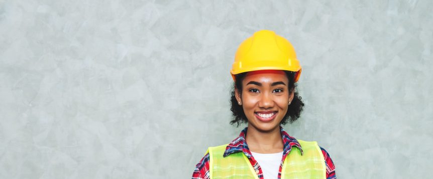 young portrait of civil engineer
