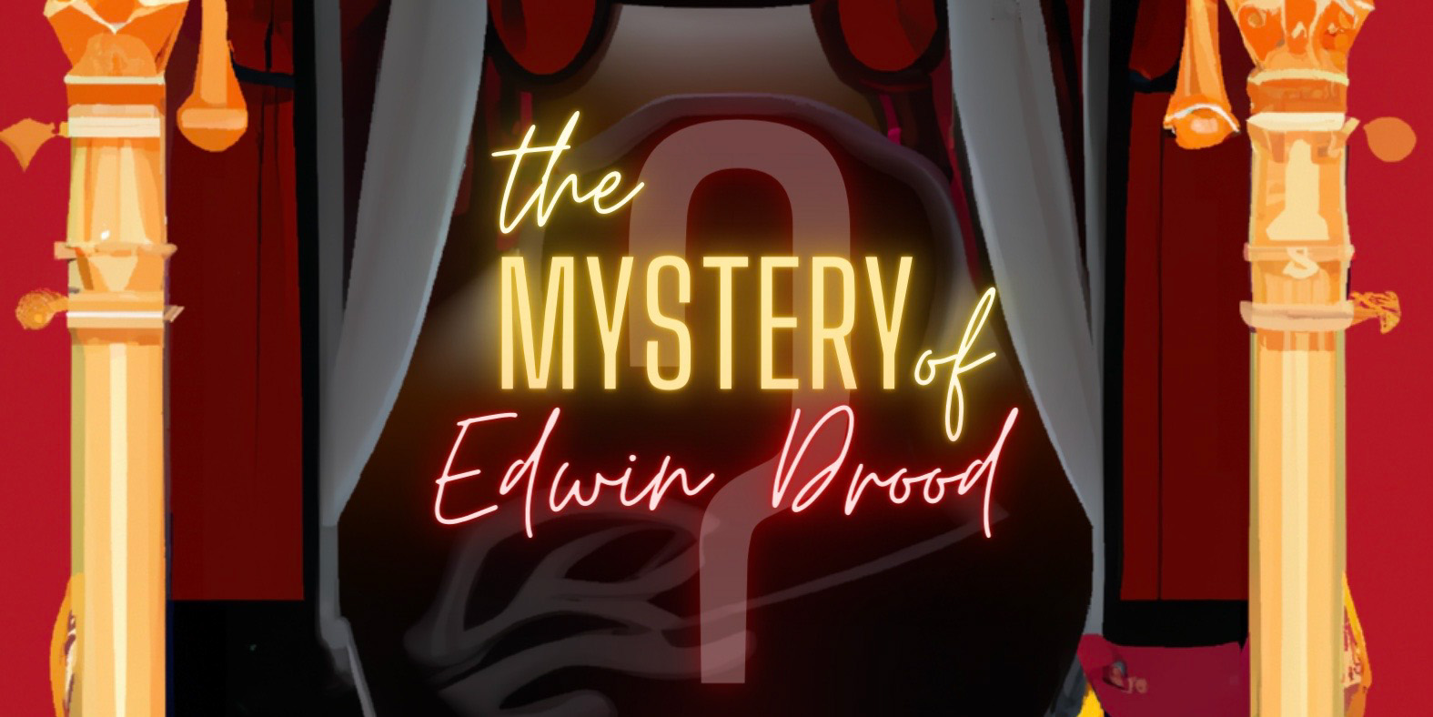 decorative logo with text the mystery of edwin drood