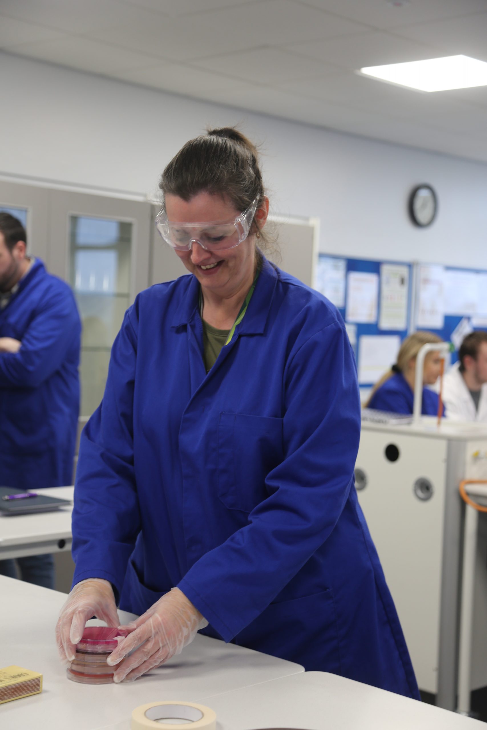 Joanne, student of our Environmental Health Practitioner Degree Apprenticeship, working in the Knightstone laboratory