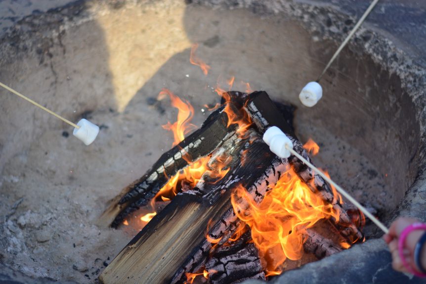 Toasting marshmallows