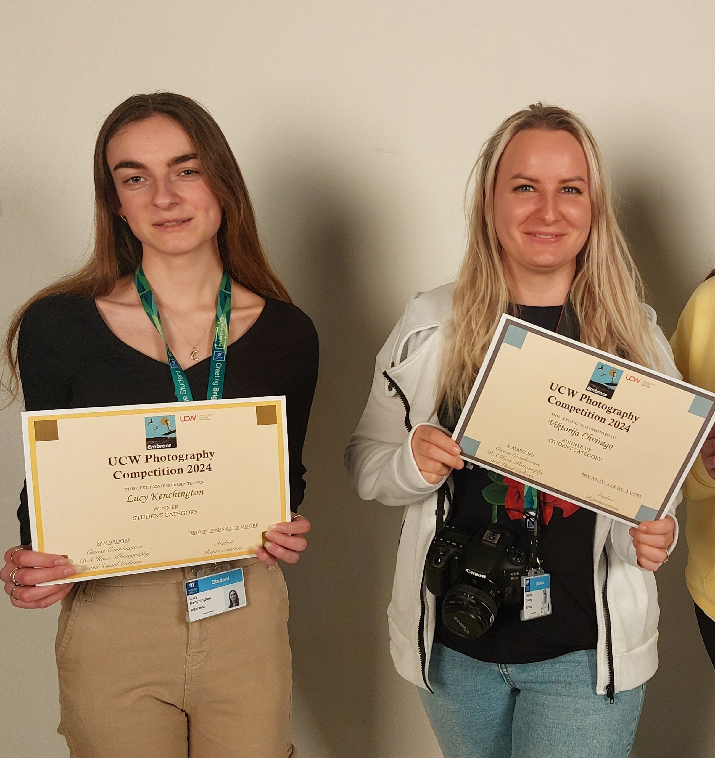 Learners winning an award