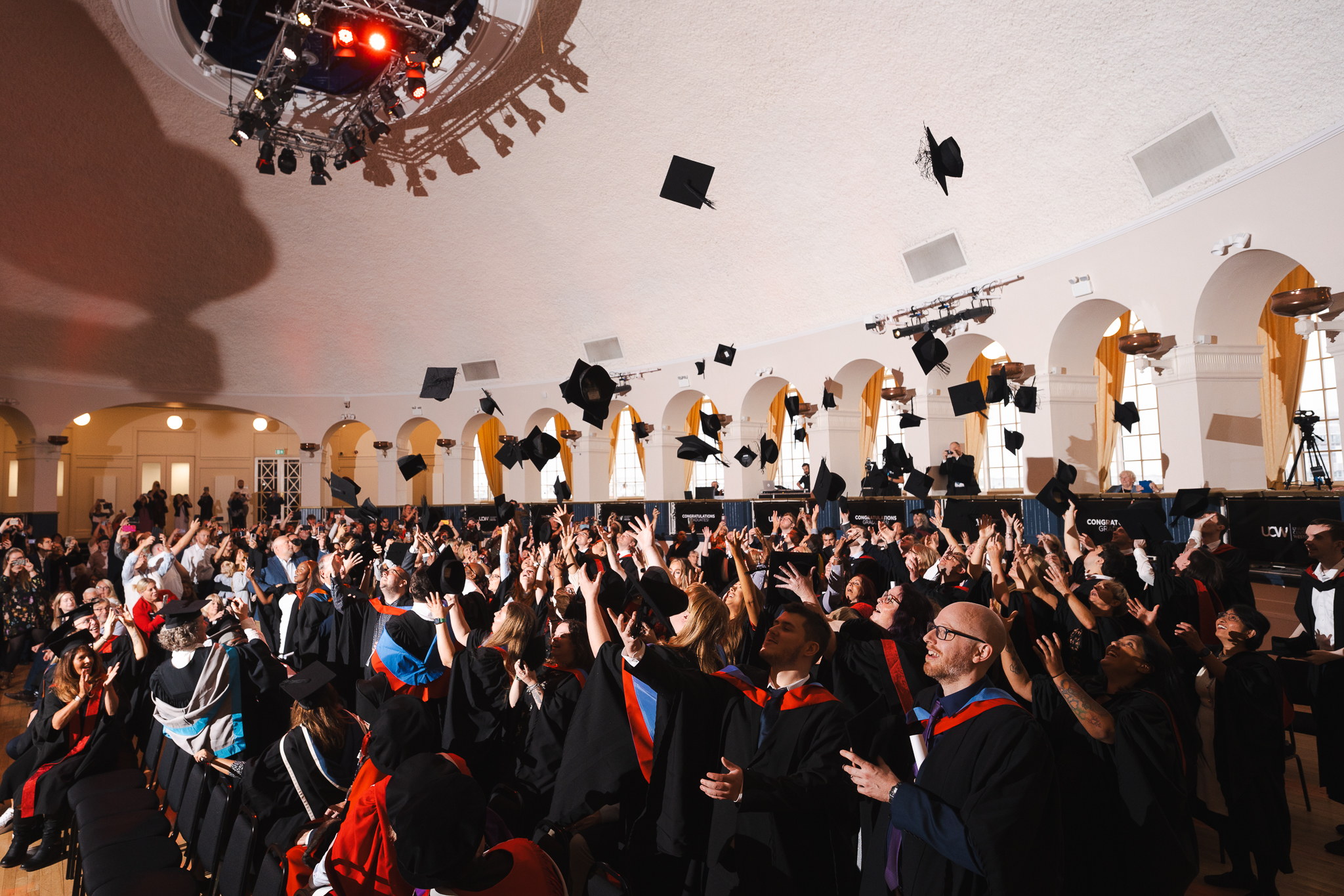 Cap throw at graduation