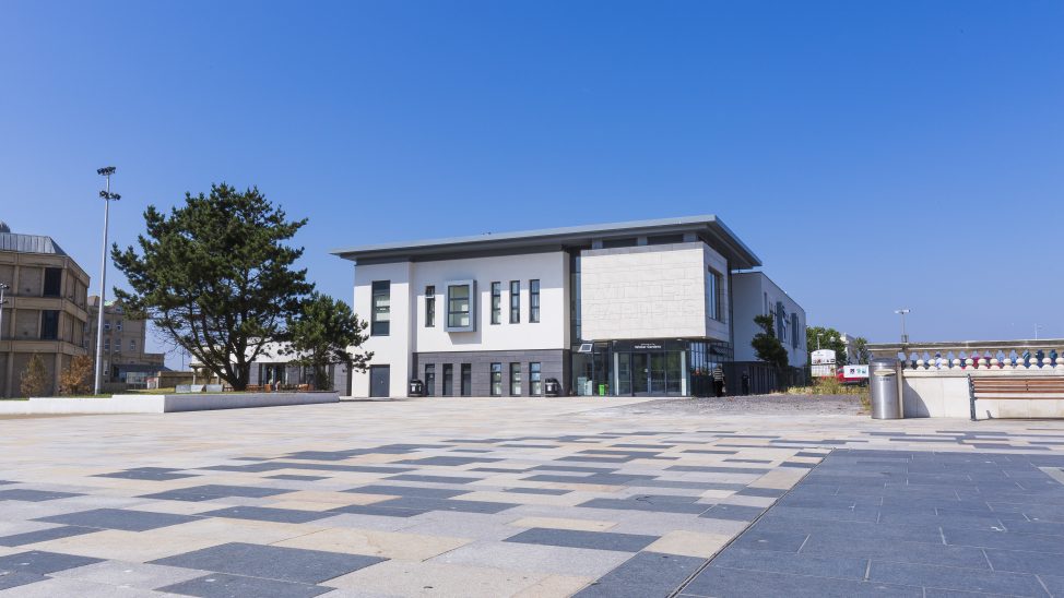 UCW's Winter Gardens Campus on a sunny day
