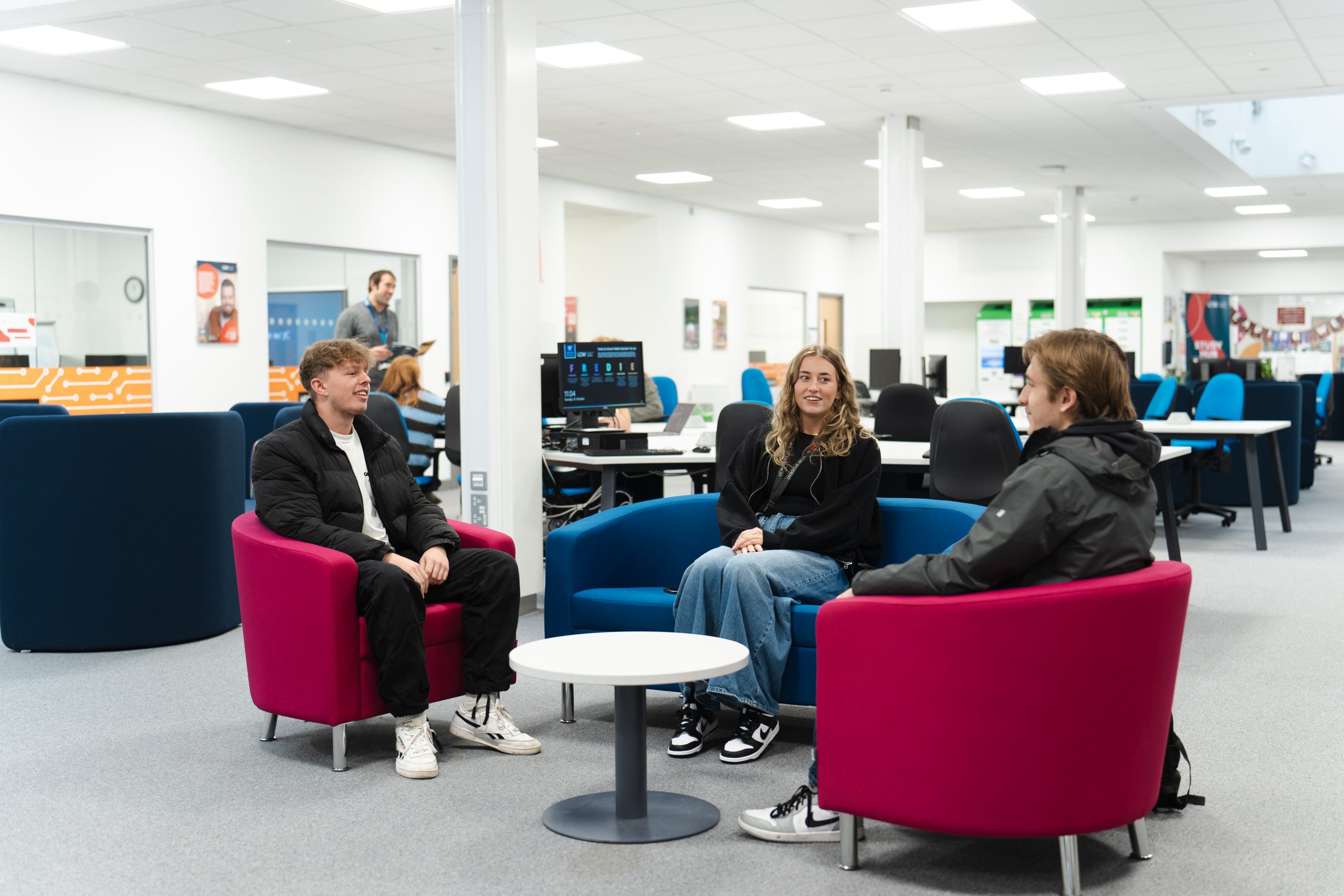 Students talking
