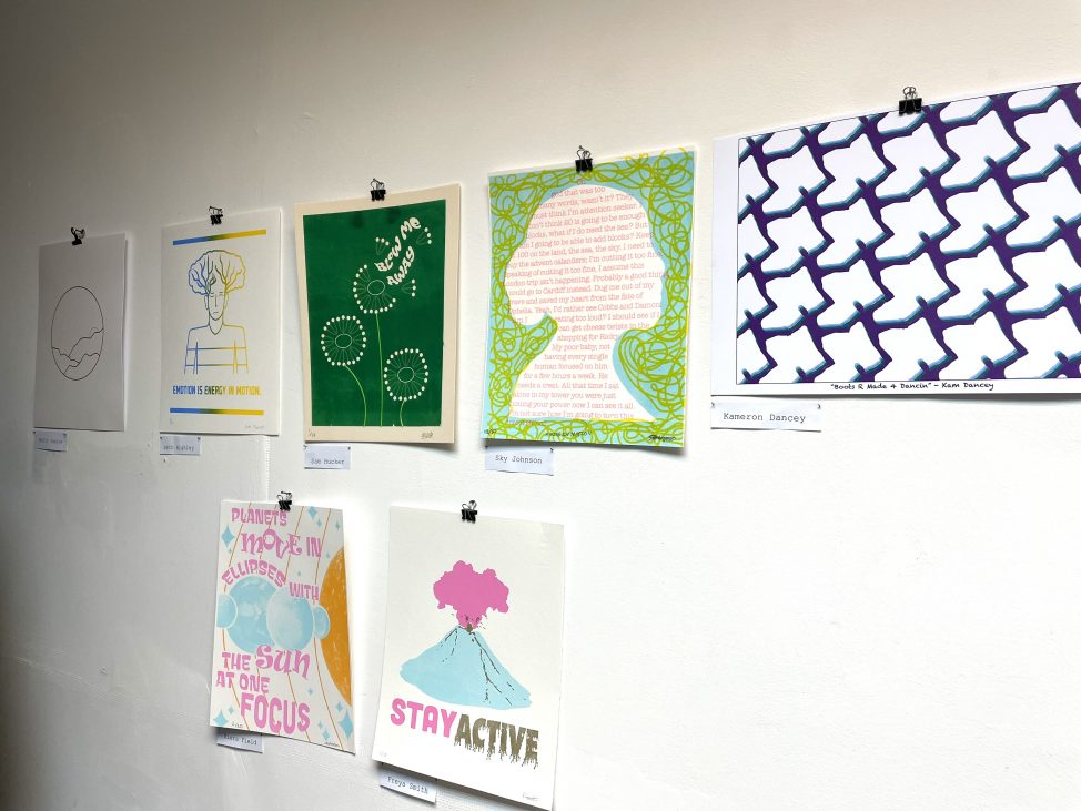 Student's work on display at exhibition