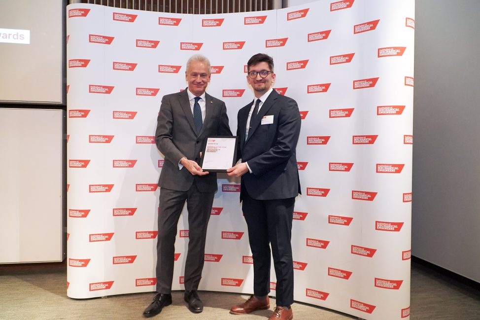 George Fryer at the IMECHE Awards