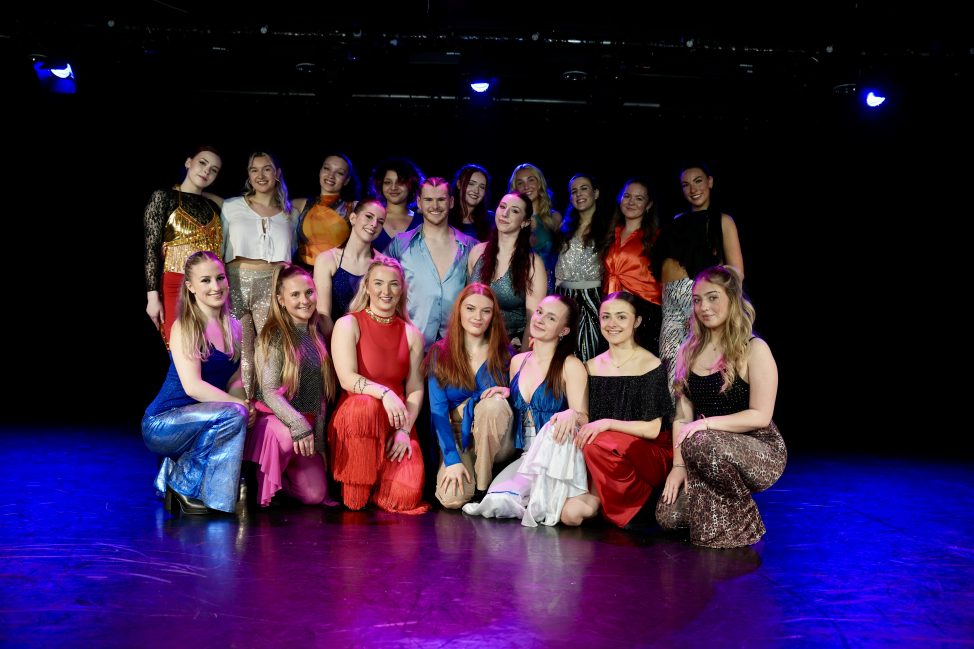 Students at the dance showcase