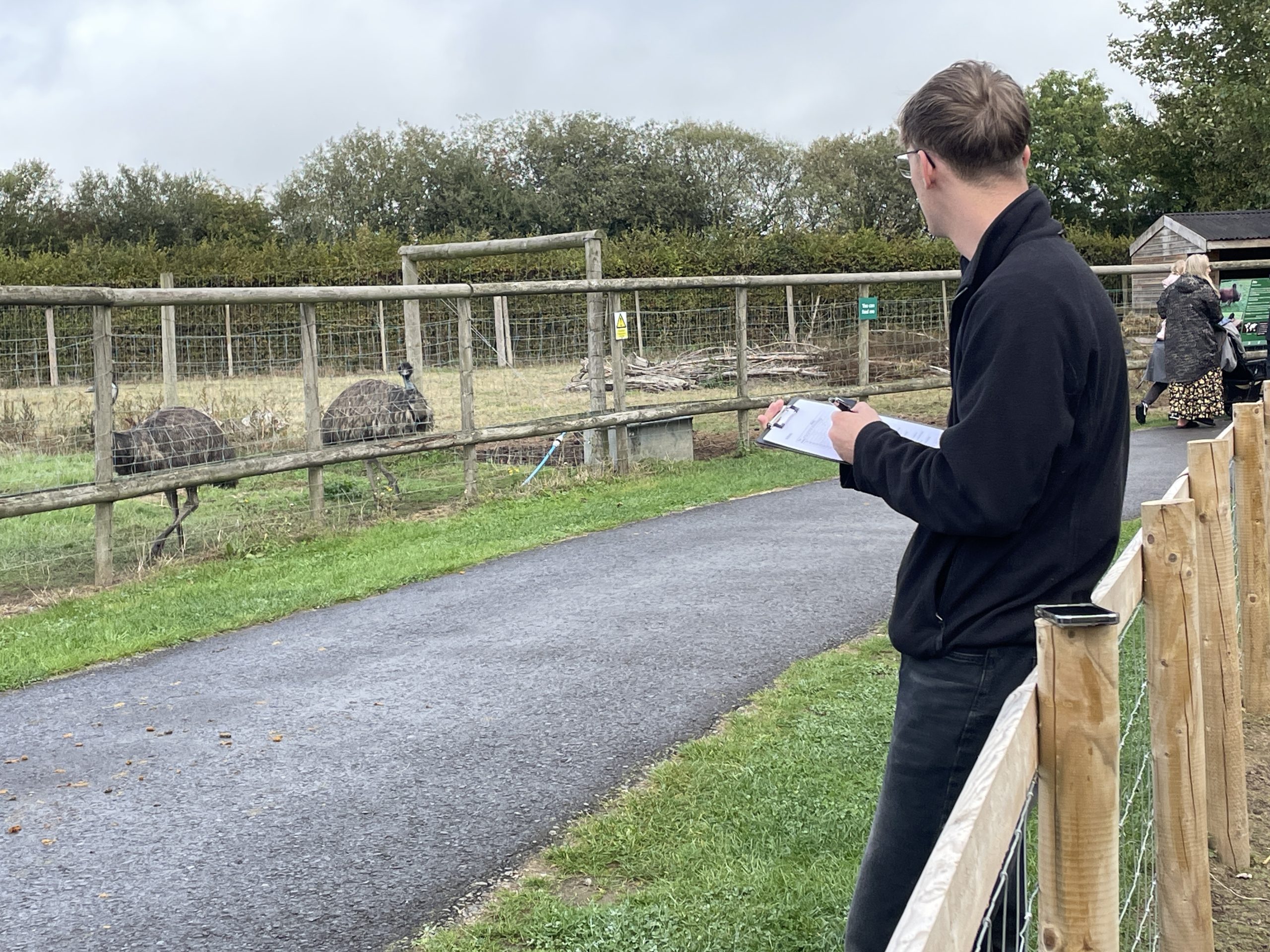 A UCW student conducting an Animal Observation